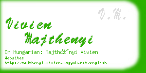 vivien majthenyi business card